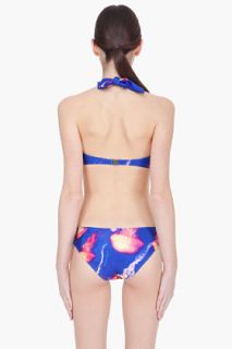 We Are Handsome Blue Jellyfish Backless Poison One Piece Swimsuit for women