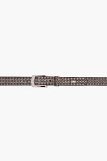 Diesel Black Studded Bedeca Belt for men