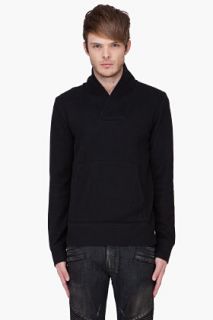 Theory Black Renoir Athletic Sweater for men