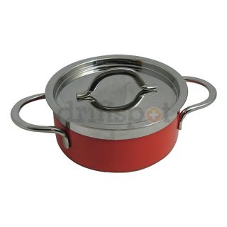 Bon Chef 60300RED Pot w/ Cover, Red, 2.3 Qt