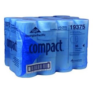 1000 COMPACT Coreless 2 Ply Bathroom Tissue, Pack of 36