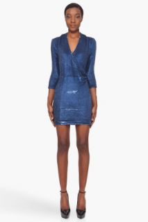 Iro Blue Baly Sequin Dress for women