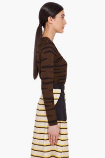 Proenza Schouler Brown Tiger Print Pullover for women