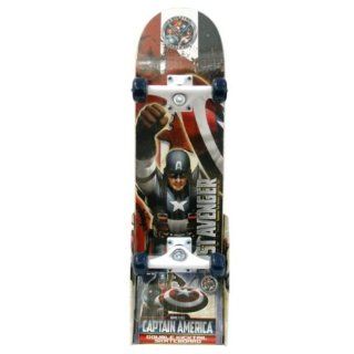 Marvel Captain America 28in Double Kicktail Skateboard