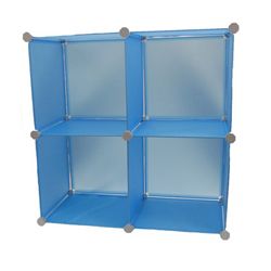 EzHomeSpree Blue Expandable Magic Storage Cubes (Set of 4) Today $38