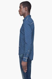 Diesel Navy Scheat Anchor Buttondown for men