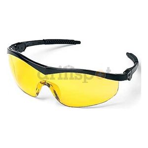 Crews ST114 Safety Glasses, Amber, Scratch Resistant