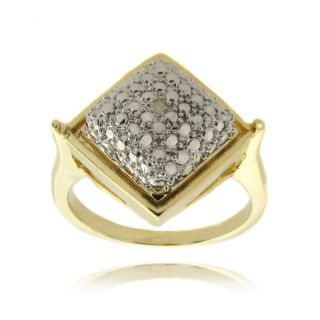 Finesque Fusion 14 karat Gold Overlay with Genuine Diamond Accent
