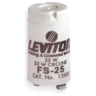 Leviton FS 25 Lamp Starter, 22W, 25W, 2 pin