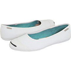Converse Jack Purcell Dance Womens Slip on Shoes (WhiteWhite) Shoes