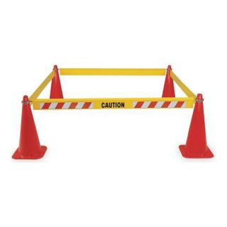 Jackson Safety 101767700 Reflective Cone Bar, Yellow, Caution, 72 L