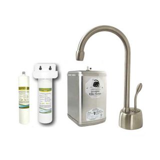 Westbrass Satin Nickel Instant Hot Water Dispenser Kitchen Faucet with