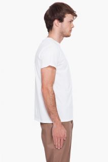 A.P.C. White Military T shirt for men