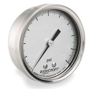 Ashcroft 25 1009AW 02B VAC/30# Compound Gauge, 2 1/2 In, 30 In Hg 30 Psi