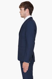 J. Lindeberg Navy Dressed Wool Hooper Blazer for men