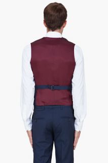 J. Lindeberg Navy Dressed Wool Swinton Vest for men