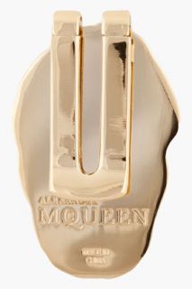 Alexander McQueen Brass Skull Money Clip for men