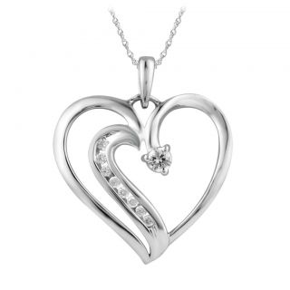 8ct TDW Diamond Heart Pendant (I J, I2 I3) Today $149.99