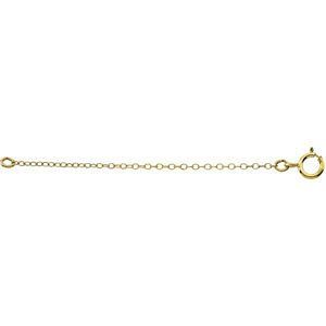 14k Yellow Gold Chain Necklace Extender, Safety Chain