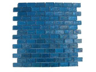 Candy turquoise Iridescent Subway Glass Tile Home