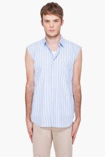 Comme Des Garçons Shirt Yarn Dyed Striped Vest for men