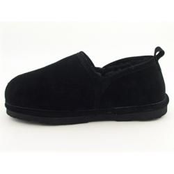 Bearpaw Mens Romeo II Black Slippers Shoes