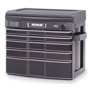 Waterloo PXT5165BK Chest, 27 Wx24 In H, 5 Drawer, Black Pearl