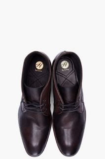 H By Hudson Black Leather Merfield Boots for men