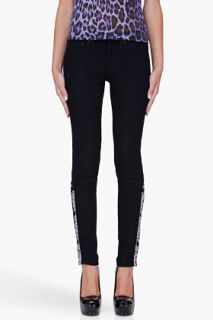 Rag & Bone Midnight Blue Embroidered Cuff Jeans for women