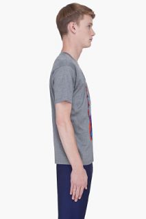 Lanvin Grey Aligator Jaw Print T shirt for men