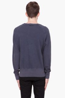 Surface To Air Blueish Grey Fleece Sweater for men