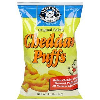 Little Bear Cheddar Puffs, 4.5 Ounce Bags (Pack of 12) 