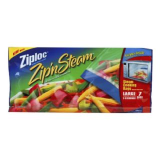 S C Johnson 95692 7 Count Large Ziploc Zip N Steam