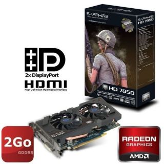 Carte graphique AMD Radeon HD7850   GPU cadencé à 920MHz Overclocké