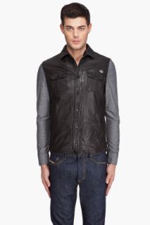 Diesel Lurto Leather Jacket for men