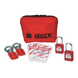 Brady 105969 Portable Lockout Kit, Electrical, 8
