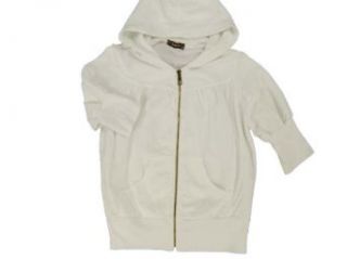 XCVI Hooded Short Sleeve Jacket White XS Clothing