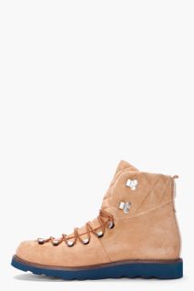 Opening Ceremony Beige Suede Ignacio 1 Hiking Boots for men