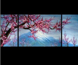 Abstract Art Chinese Flower Plum Blossom Feng Shui Oil