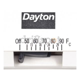 Dayton 4PU51 Low V Thermostat, Heat Only, 750mV