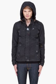 G Star Charcoal Co Recolite Hooded Jacket for men