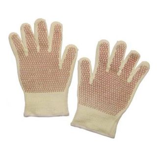 Condor 5T942 Heat Resist Gloves, White/Ylw/Rust, XL, PR