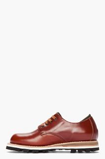 Stussy Deluxe Brown Leather Be Positive Edition Shoes for men