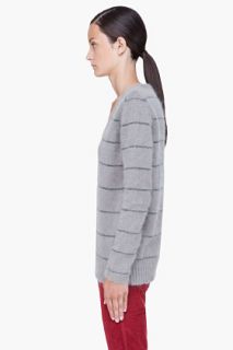 See by Chloé Grey Angora Blend Lurex Sweater for women