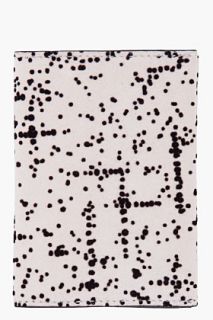 Neil Barrett Cream Speckled Suede Card Folder for men