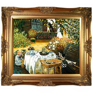 Monet The Luncheon Framed Canvas Art