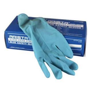 Sanax Protective Products EP509 M CASE Disposable Gloves, Latex, M, Blue, PK50