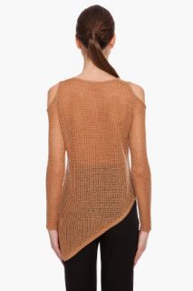 Helmut Lang Asymmetric Paper Wool Top for women