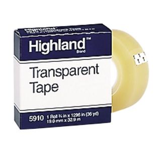 Tape, 3/4x1296, 1 Core, Clear (bulk pack of 144)