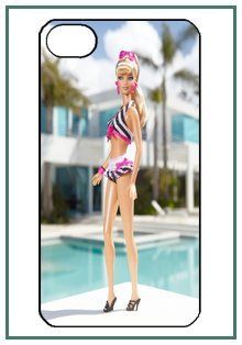 Barbie iPhone 4 iPhone4 Black Designer Hard Case Cover